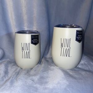 Insulated Rae Dunn Stainless “WineTime”Lid each